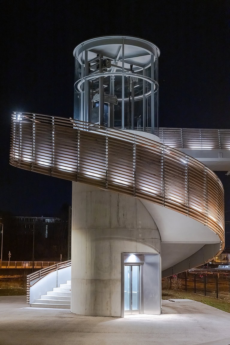 Fussgängersteg Aalen Aufgang