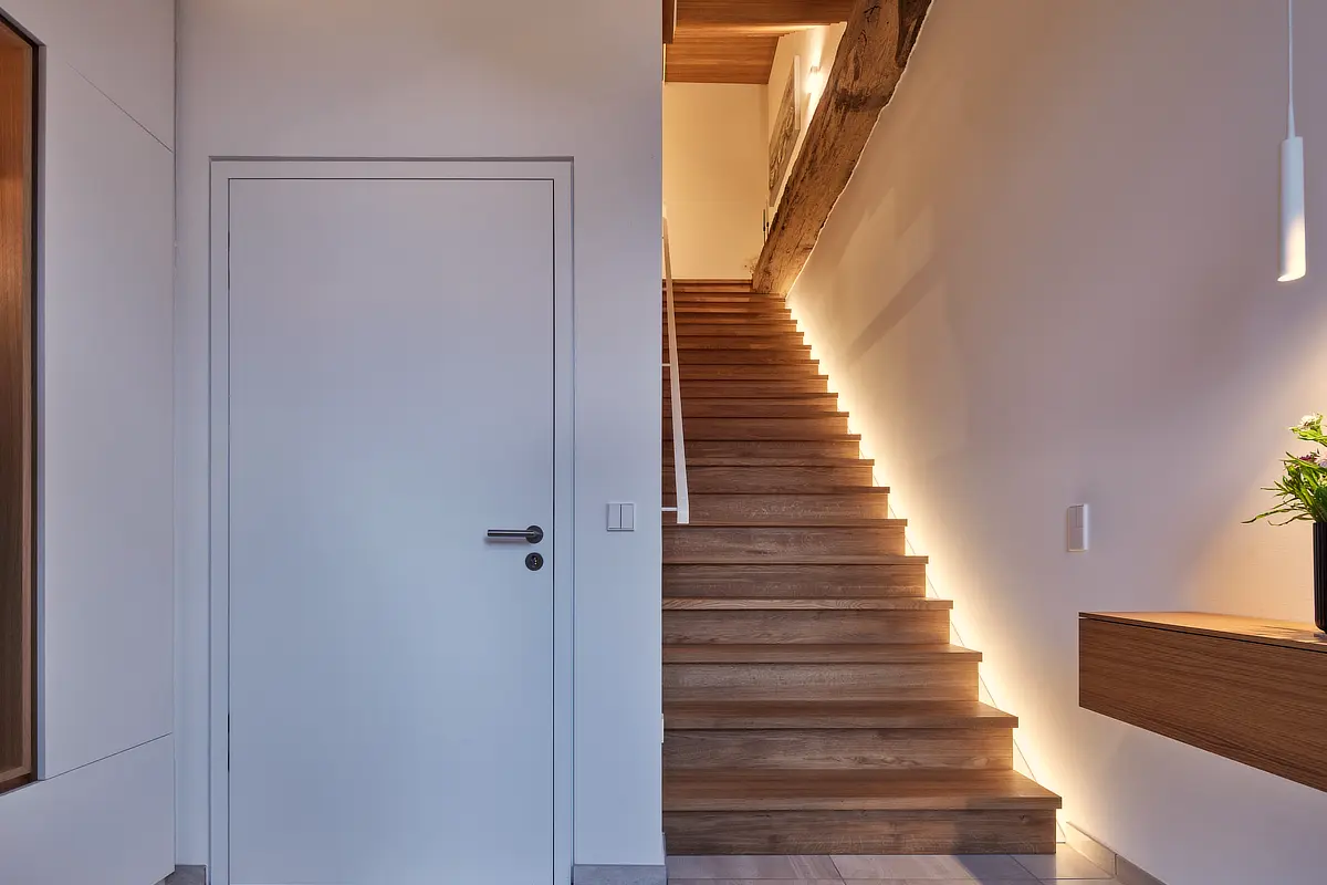 Hof Leising Feldstiege Treppe