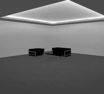 Application d'éclairage pour plafond intérieur