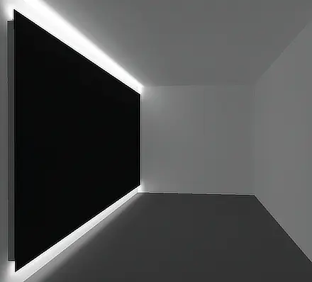 Applications des éclairages linéaires Rétroéclairage d'une surface murale de qualité supérieure