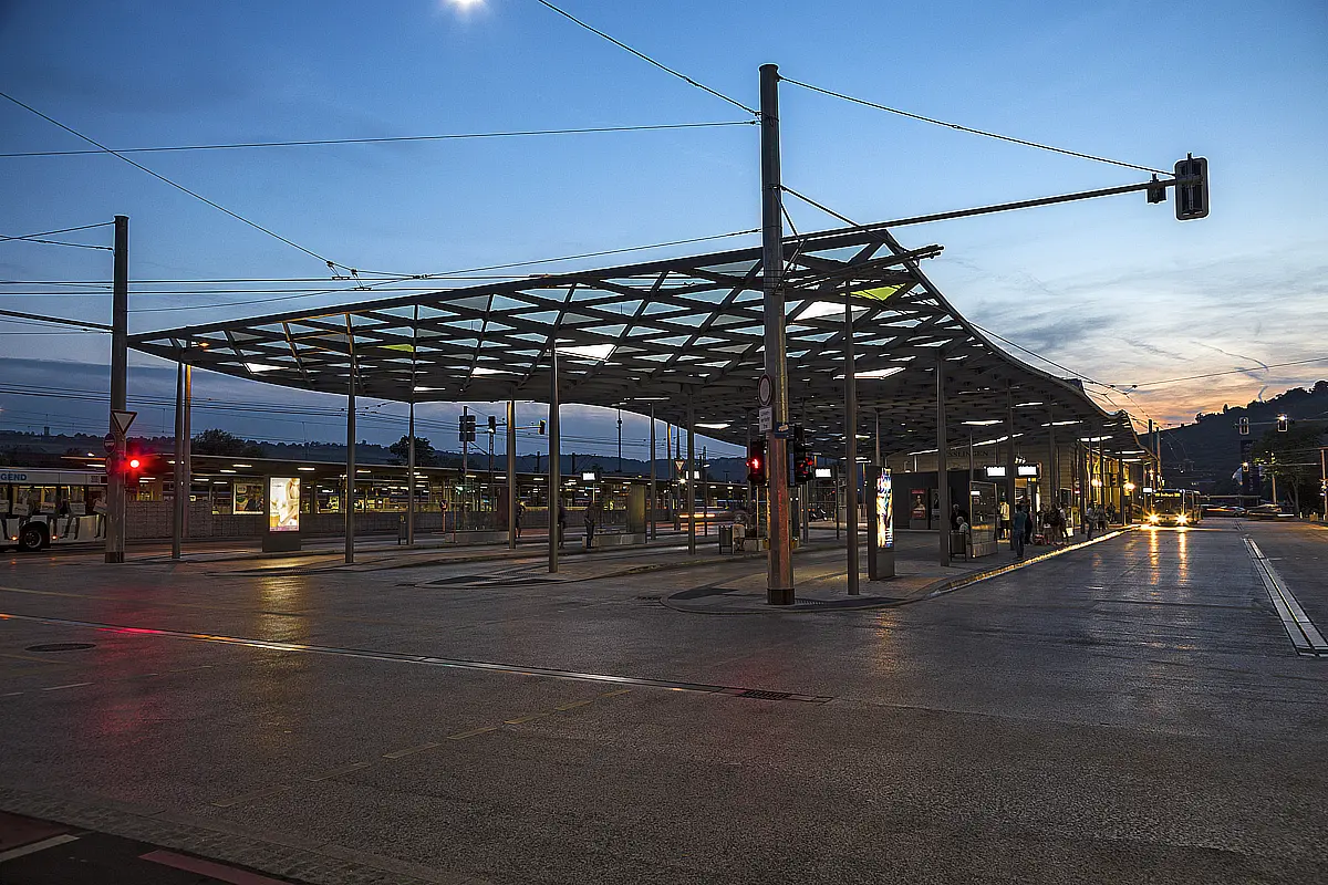 Image d'ambiance de la gare routière centrale d'Esslingen