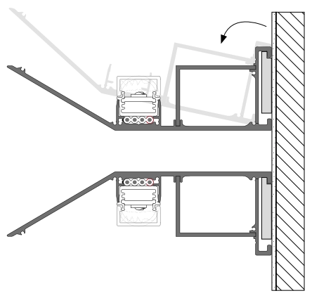 Montageprofile W-Serie Einbausituation W1-Profil