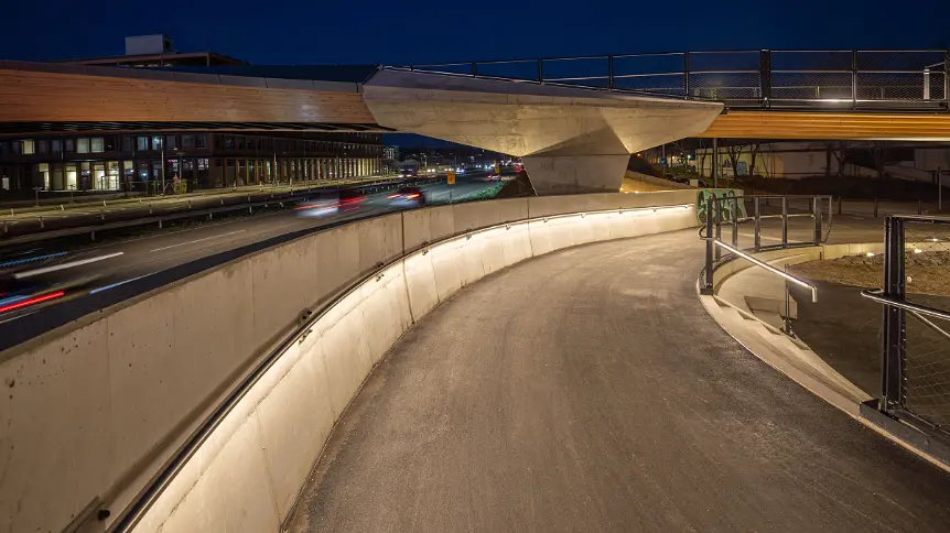 Verlichting van de leuning van de Franklin Bridge